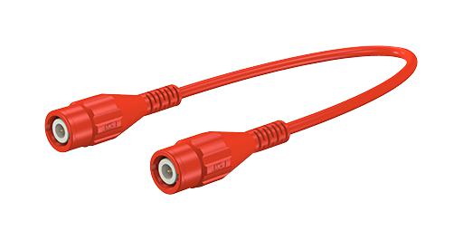 67.9770-100-22 TEST LEAD, BNC PLUG-BNC PLUG, 1M, RED STAUBLI
