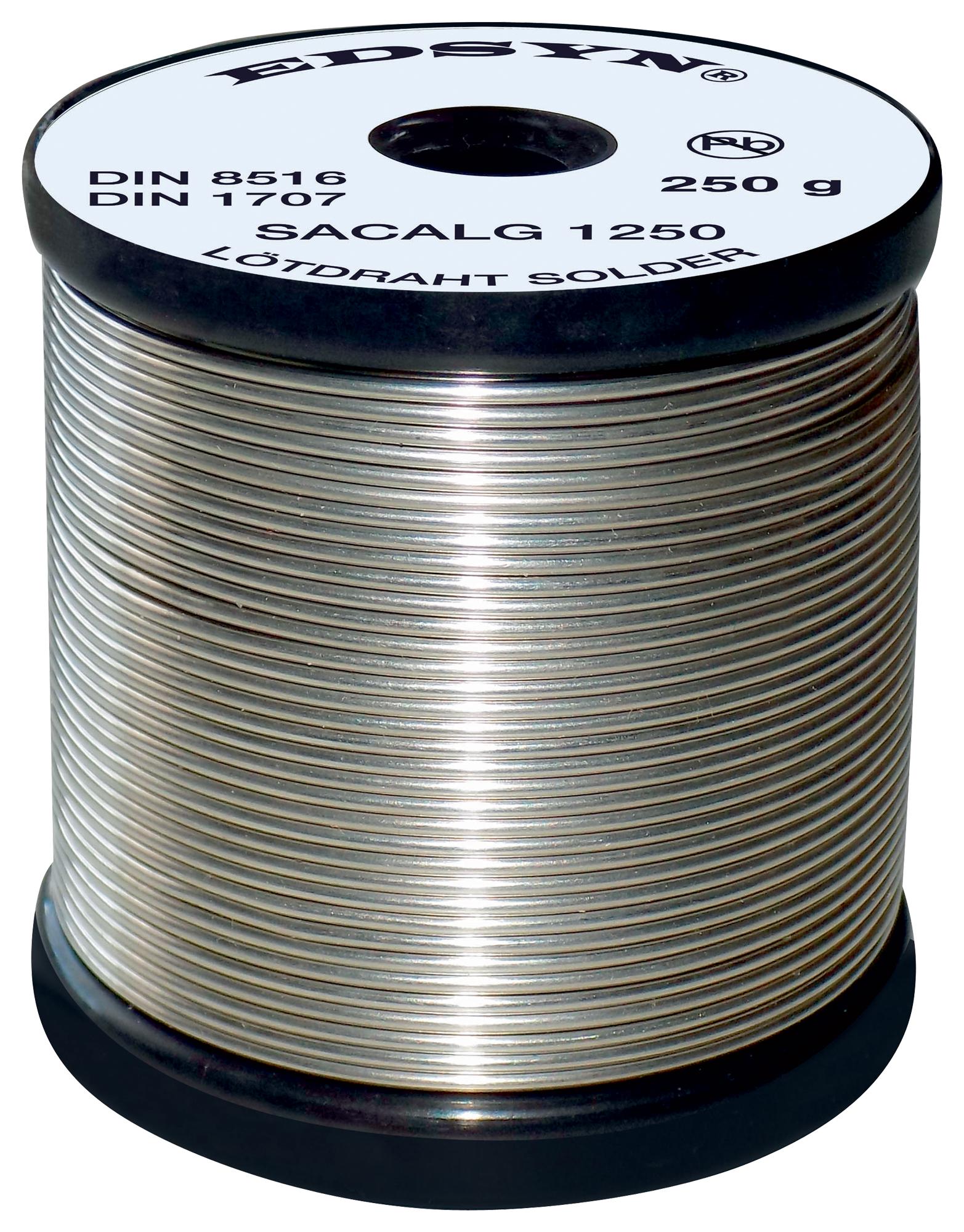 SACALG8250 SOLDERING WIRE, SN/AG/CU, 250G EDSYN