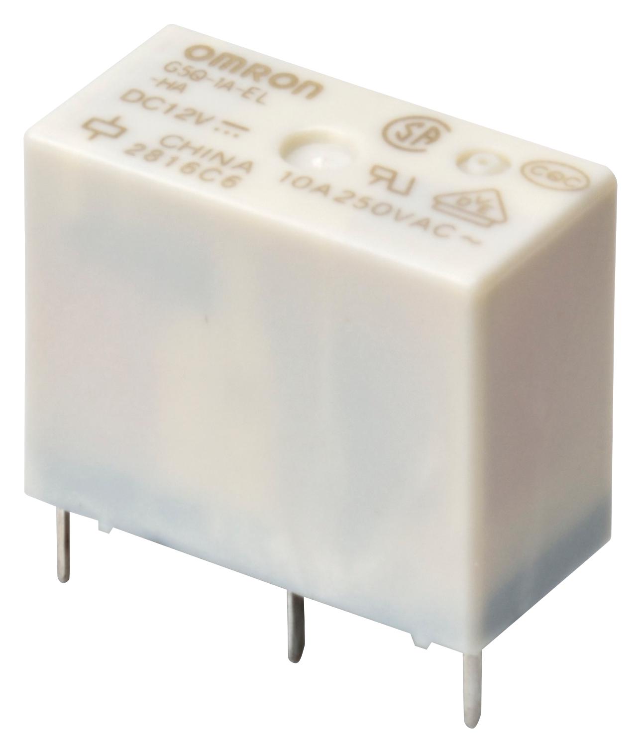 G5Q-1A4-EL3-HA  DC12 POWER RELAY, 12VDC, 10A, SPST-NO, TH OMRON