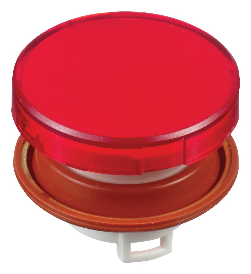 HW1A-L1R ROUND LENS, RED, FLUSH IDEC