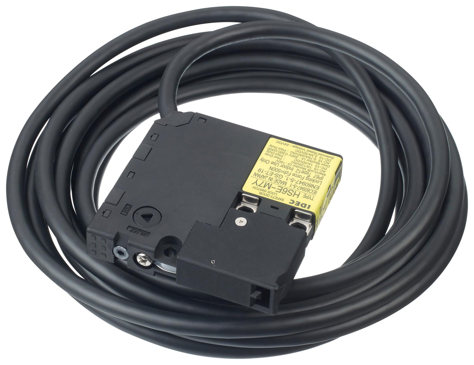 HS6E-M7Y4B05-G SAFETY SW, 5PST-NC, 2.5A, 250VAC, SCREW IDEC