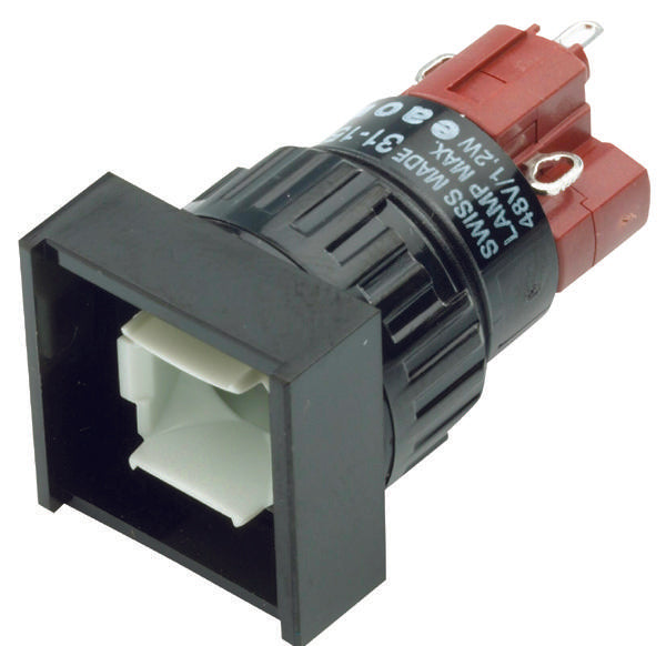 31-433.036 PB SWITCH, ILLUM, SPST-NO/NC, 0.1A, 42V EAO