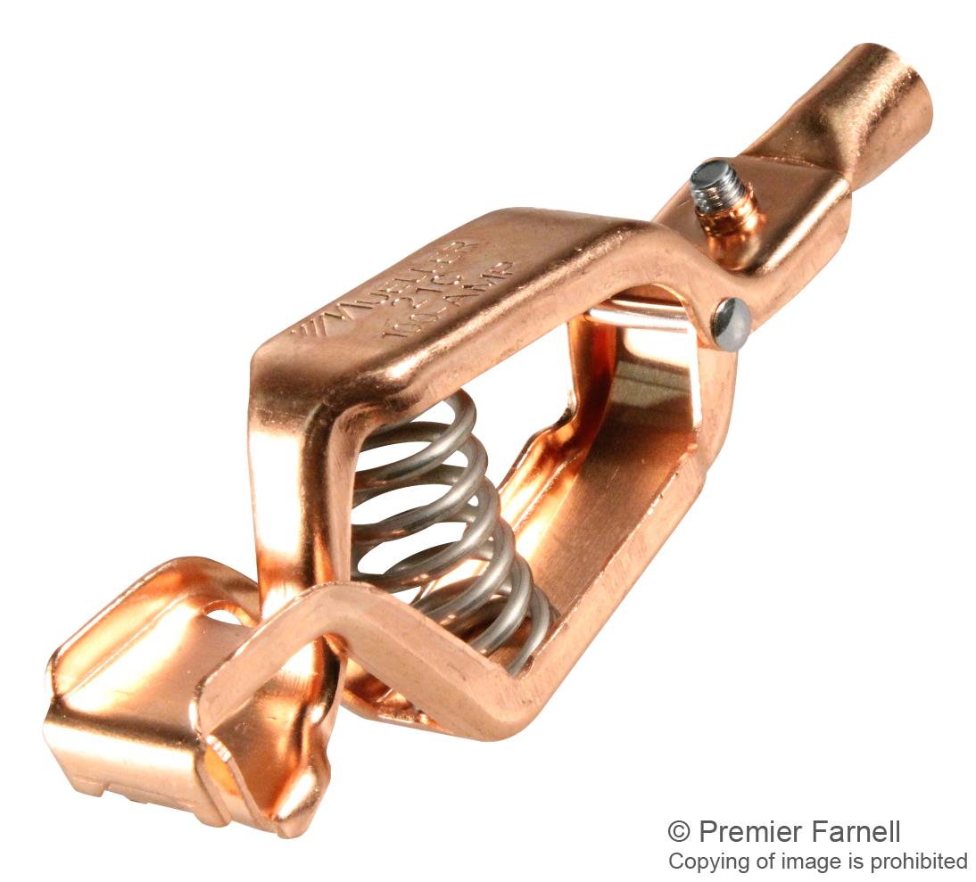 BU-21CPS AUTO TEST CLIP, SOLID COPPER, 100A, 27MM MUELLER ELECTRIC