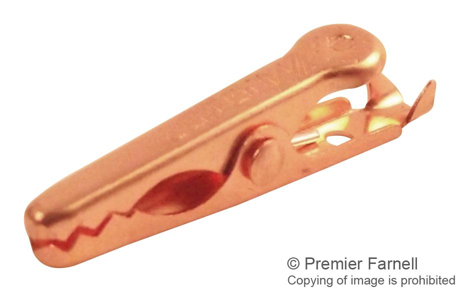 BU-30C MINI ALLIGATOR CLIP, COPPER, 5A, 4.8MM MUELLER ELECTRIC