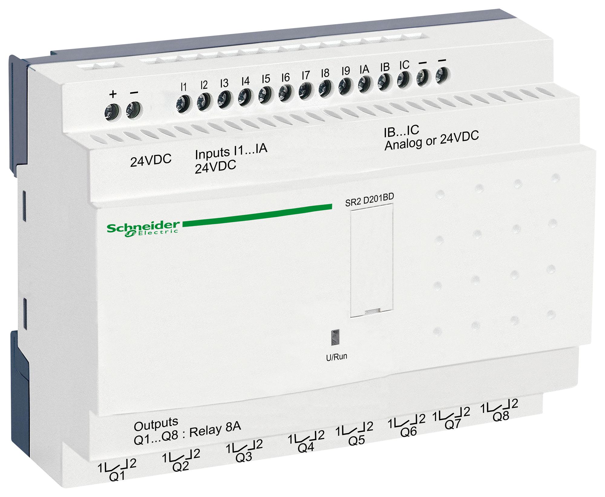 SR2D201BD COMPACT SMART RELAY, 22 I/O, 24V SCHNEIDER ELECTRIC