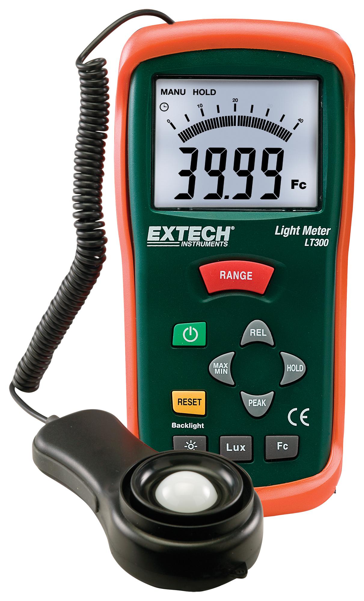 LT300 LIGHT METER, 400000 LX, 5% EXTECH INSTRUMENTS