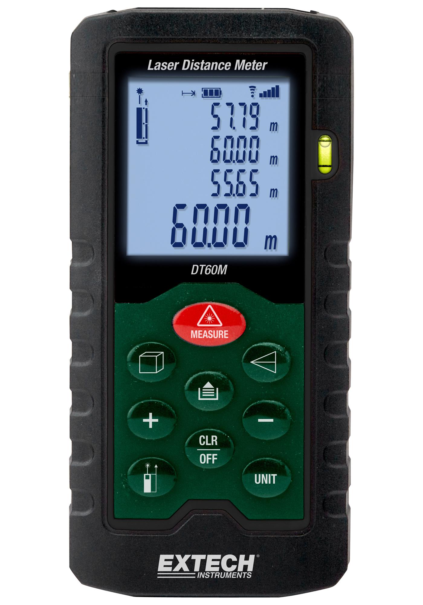 DT60M LASER DISTANCE METER, 0.05M TO 60M EXTECH INSTRUMENTS