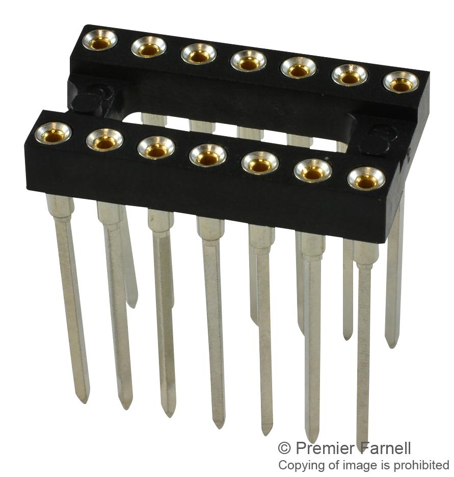 123-93-314-41-001000 . DIP SOCKET, 14POS, THROUGH HOLE MILL MAX