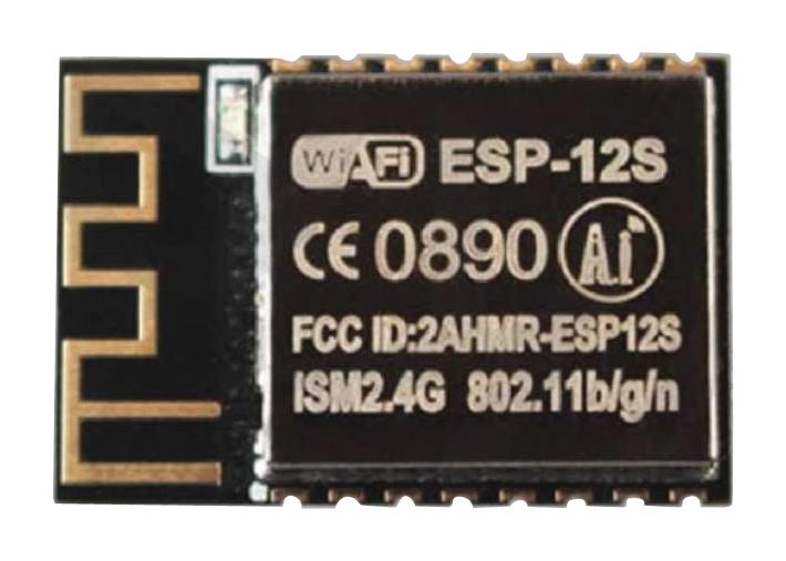 ESP-12S WIFI MODULE, 2.484GHZ, 9 I/O PORT RF SOLUTIONS