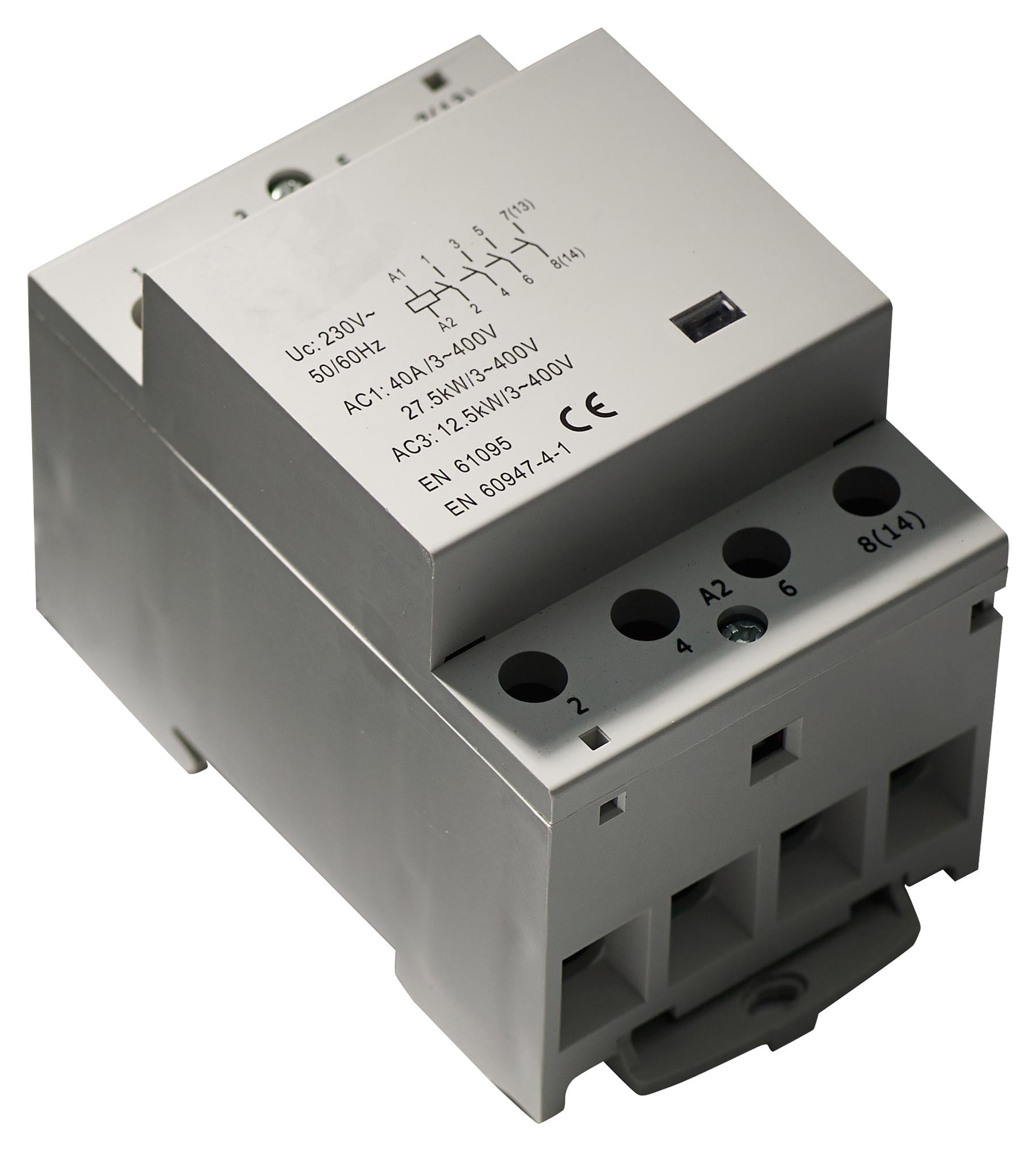 MCEUC3-40-4NCP MODULAR CONTACTOR, 4PST-NC, 40A, 230VAC MULTICOMP