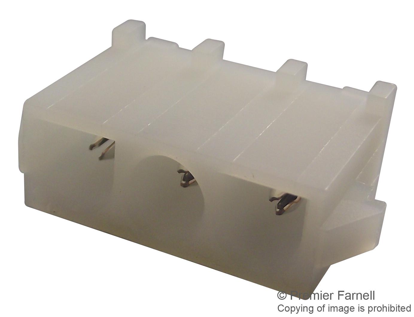 350429-1 HEADER, VERTICAL, SINGLE ROW, 3 WAY AMP - TE CONNECTIVITY