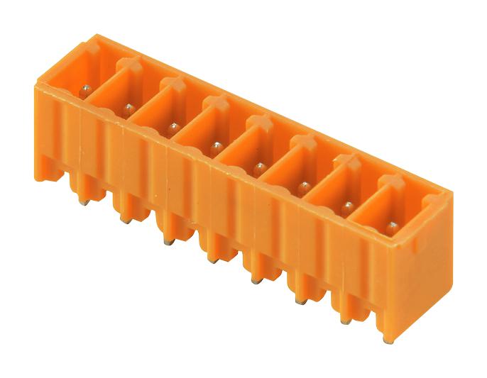 1942890000 TERMINAL BLOCK, HEADER, 7POS, TH WEIDMULLER