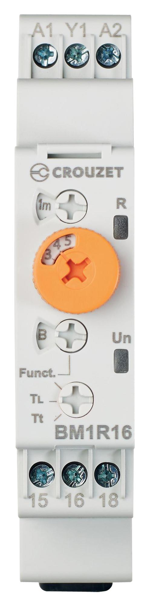 BM1R16MV1 TIME DELAY RELAY, SPDT, 0.5S-10DAY, 240V CROUZET