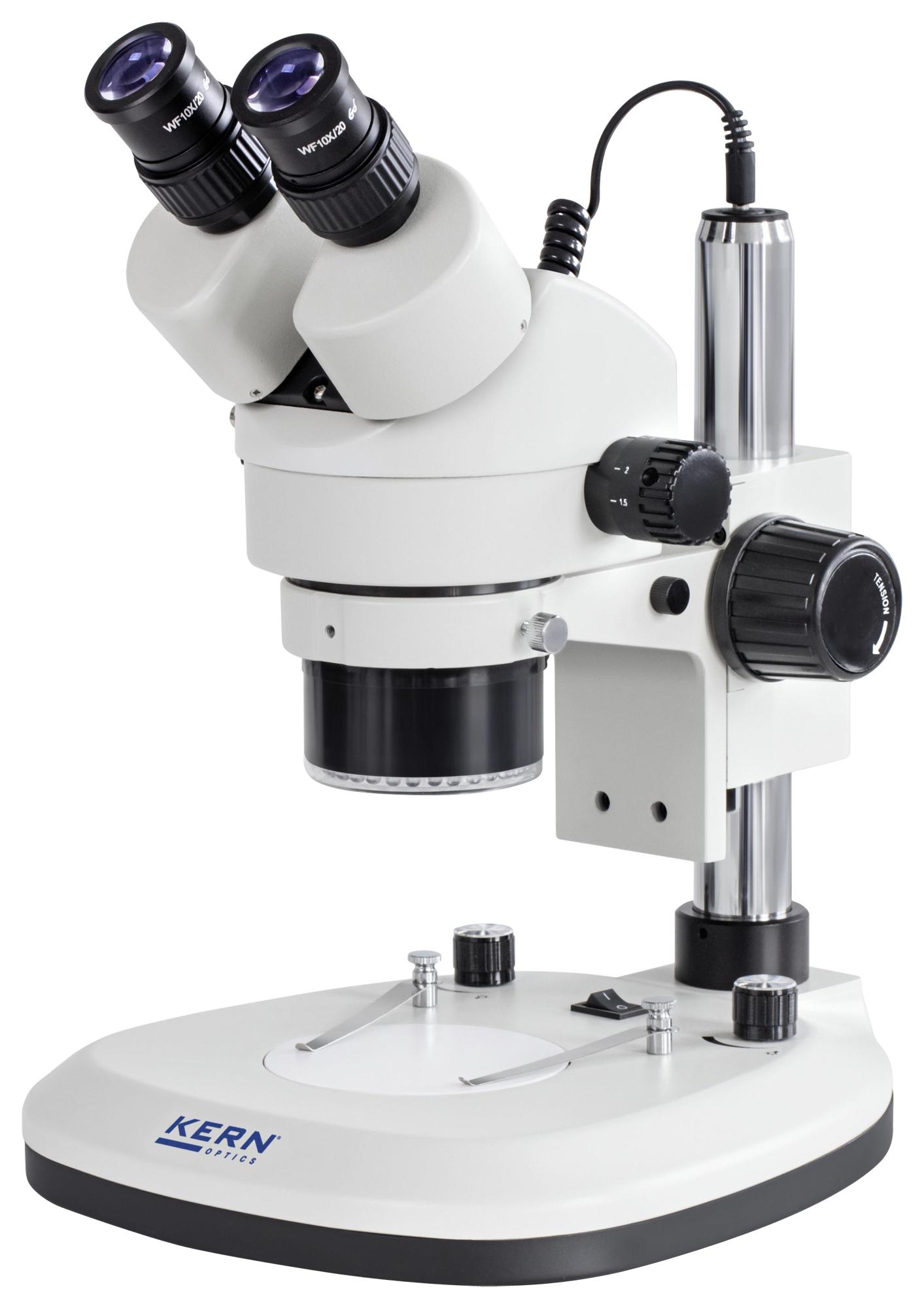 OZL 467 STEREO MICROSCOPE, BINOCULAR, 0.7X-4.5X KERN