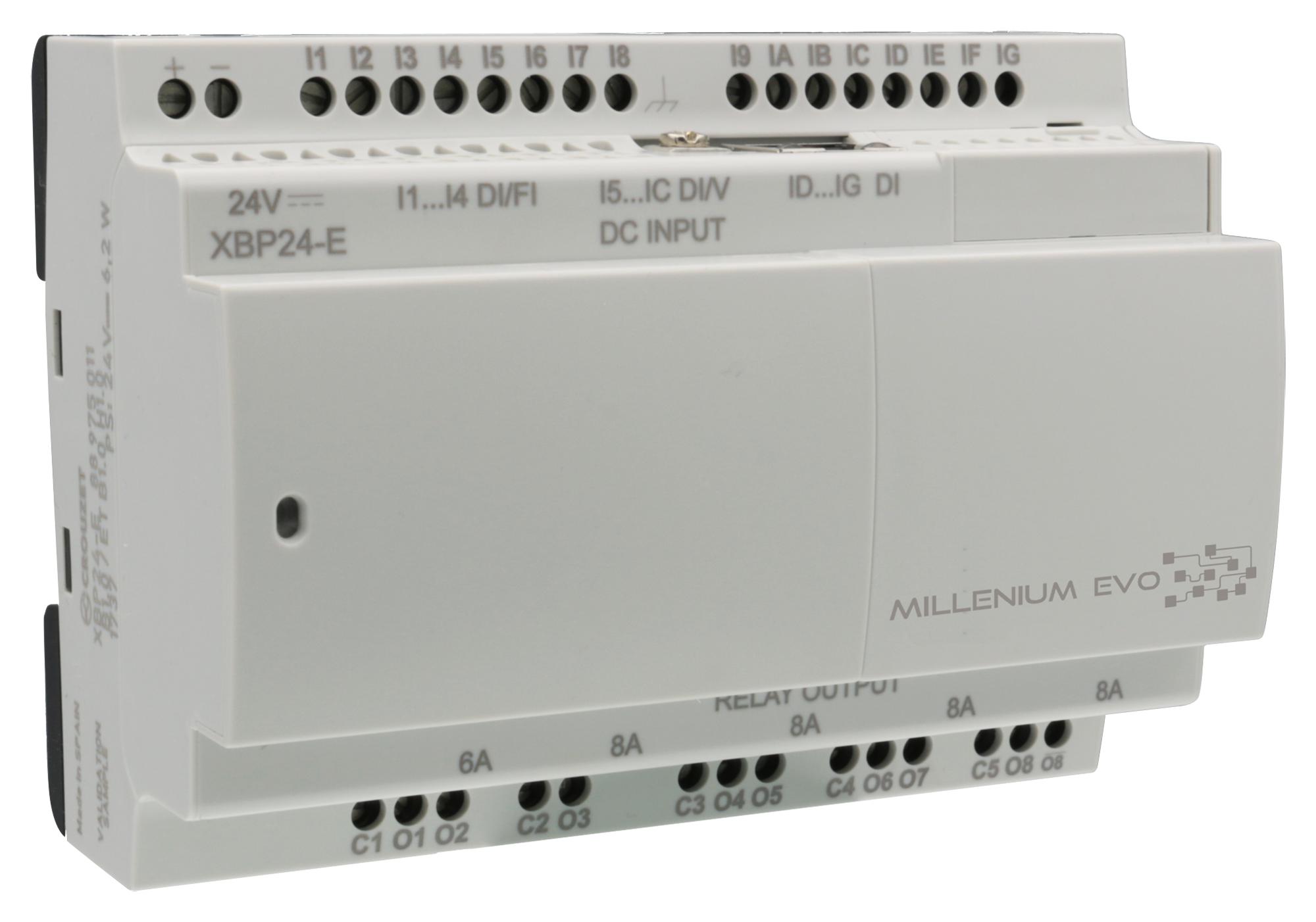 88975011 LOGIC CONTROLLER, 36-I/P, 8-O/P, 24VDC CROUZET