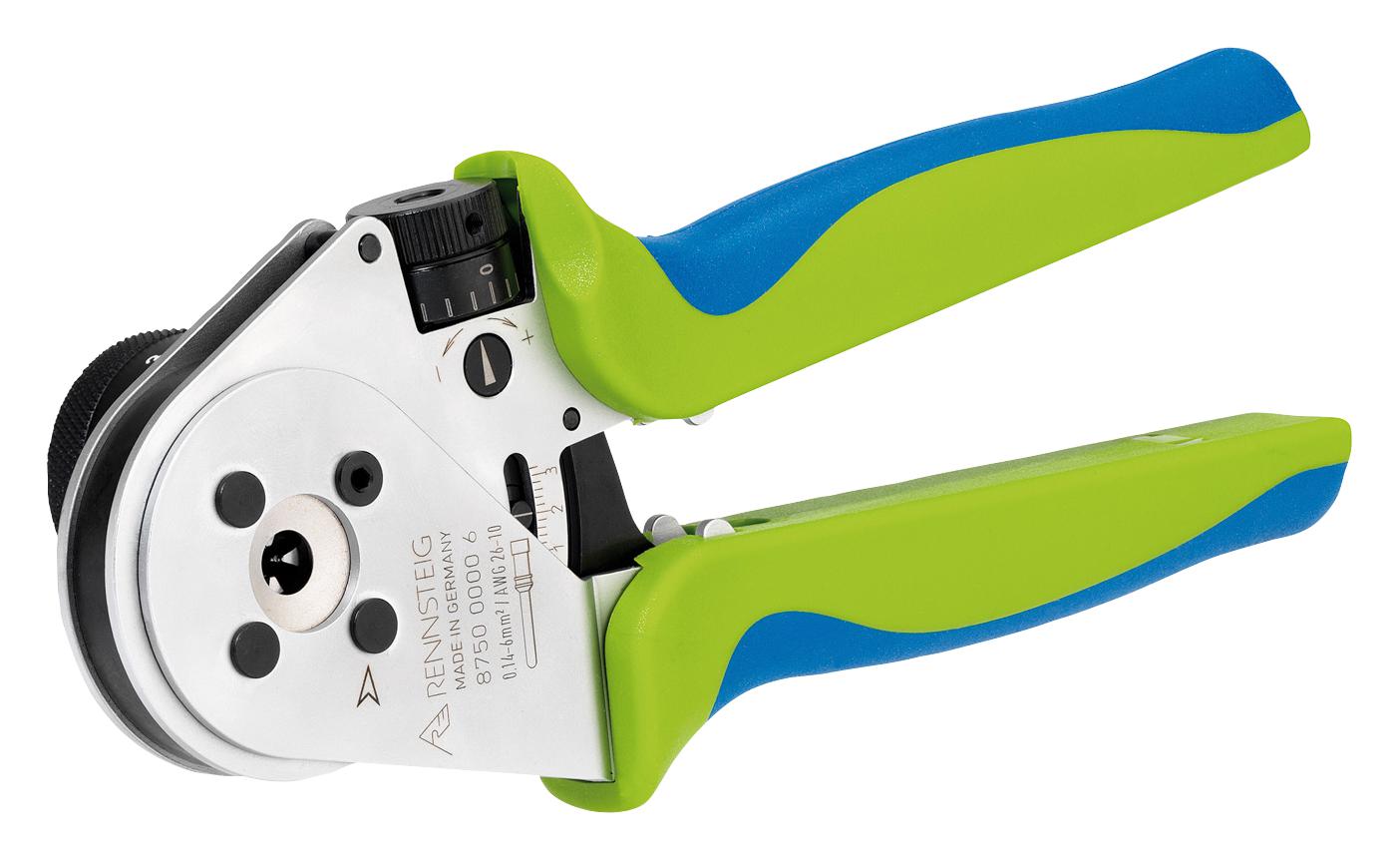 8750 0000 6 CRIMP TOOL, HAND, 26AWG-10AWG CONTACT RENNSTEIG