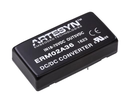 ERM00C18 DC-DC CONVERTER, 15V, 0.67A ARTESYN EMBEDDED TECHNOLOGIES