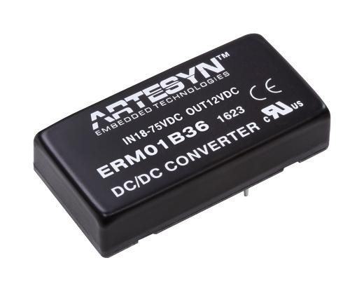 ERM01C36 DC-DC CONVERTER, 15V, 1.33A ARTESYN EMBEDDED TECHNOLOGIES