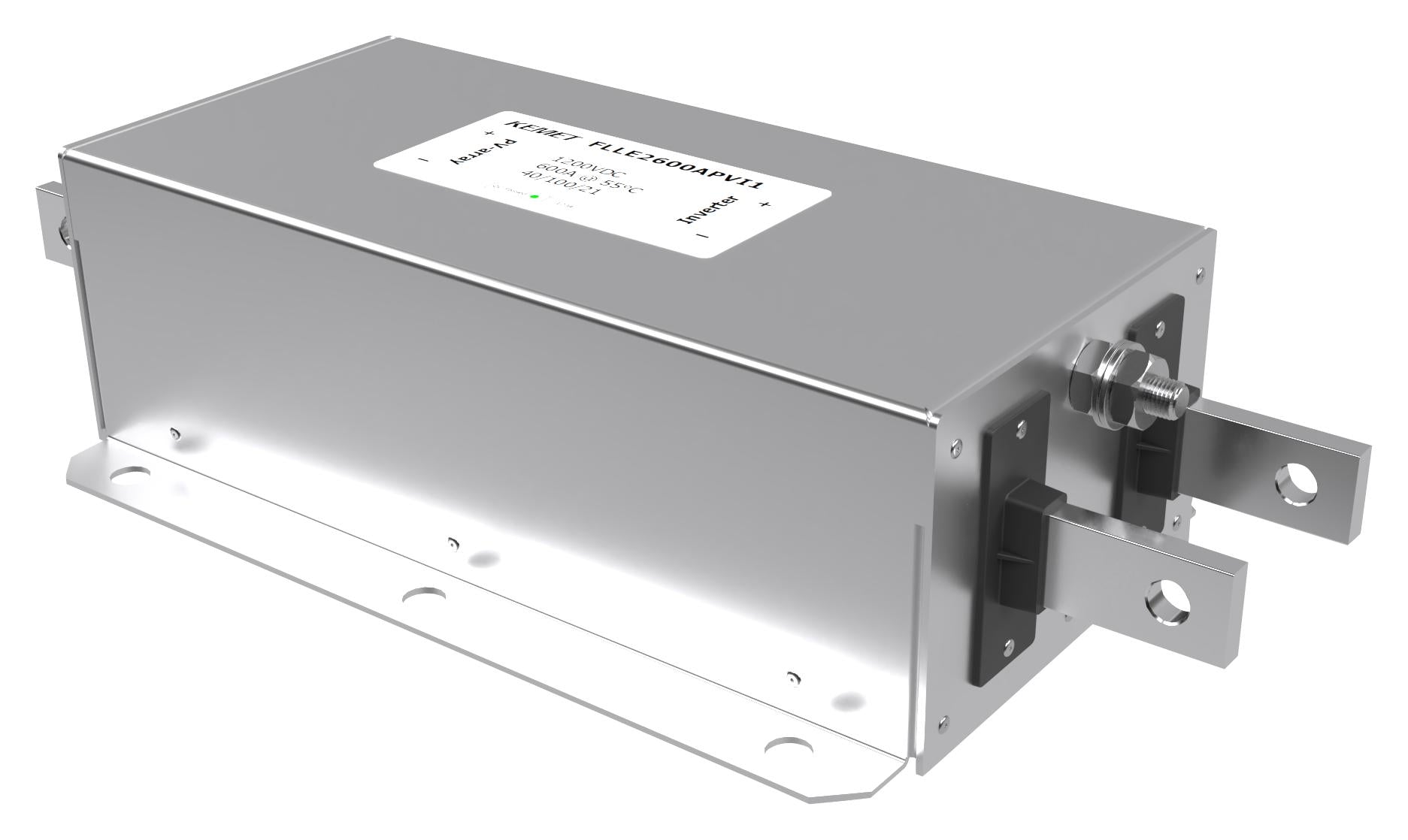 FLLE2400APXI1 EMI FILTER, 1 PHASE, 400A, 1.2KV KEMET