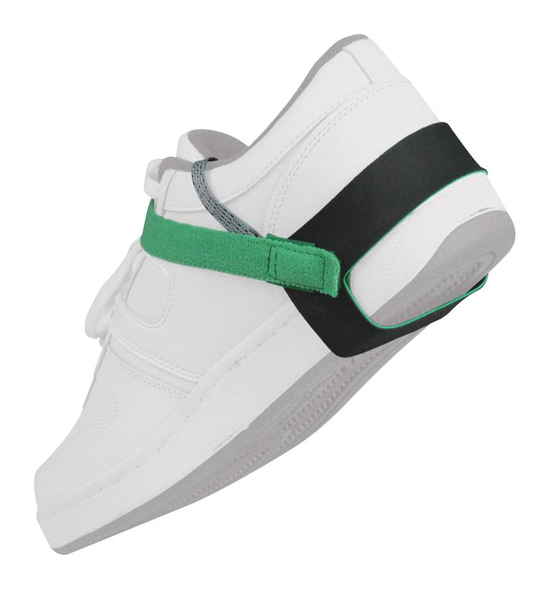 17260 HEEL GROUNDER, BLACK/GREEN/GREY, 30" DESCO