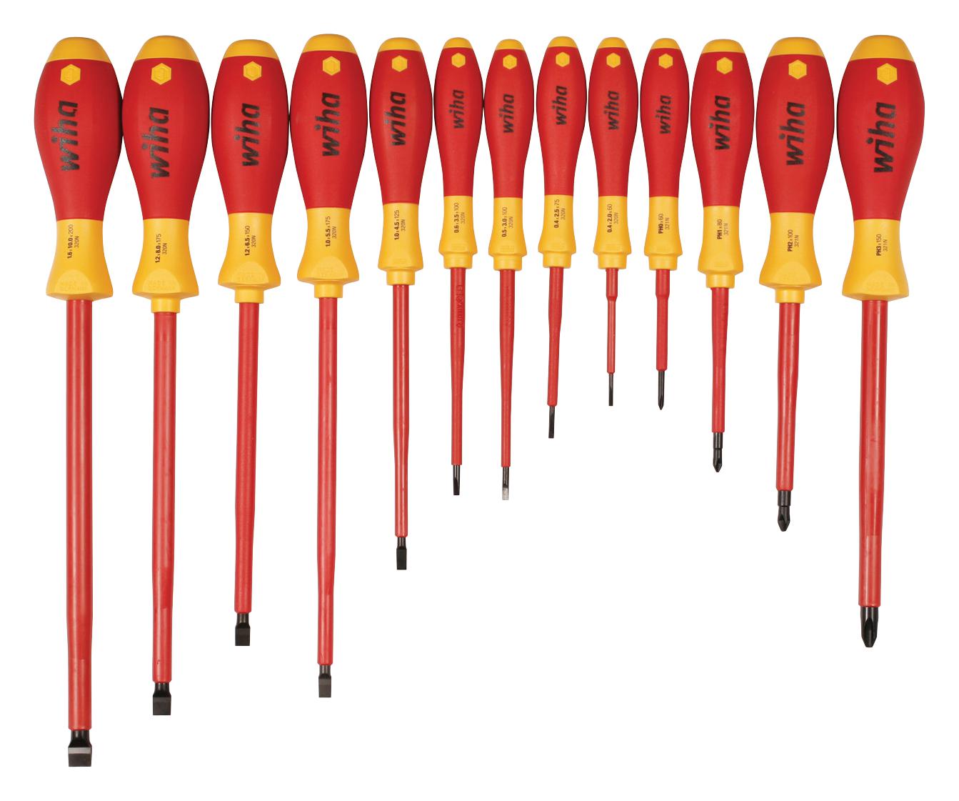 32094 SLOTTED/PHILLIPS SCREWDRIVER SET, 13PC WIHA