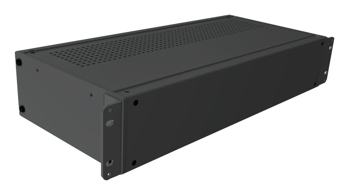 RMCV19038BK1 RACK MOUNT CABINET, 2U, ALUM, BLACK HAMMOND