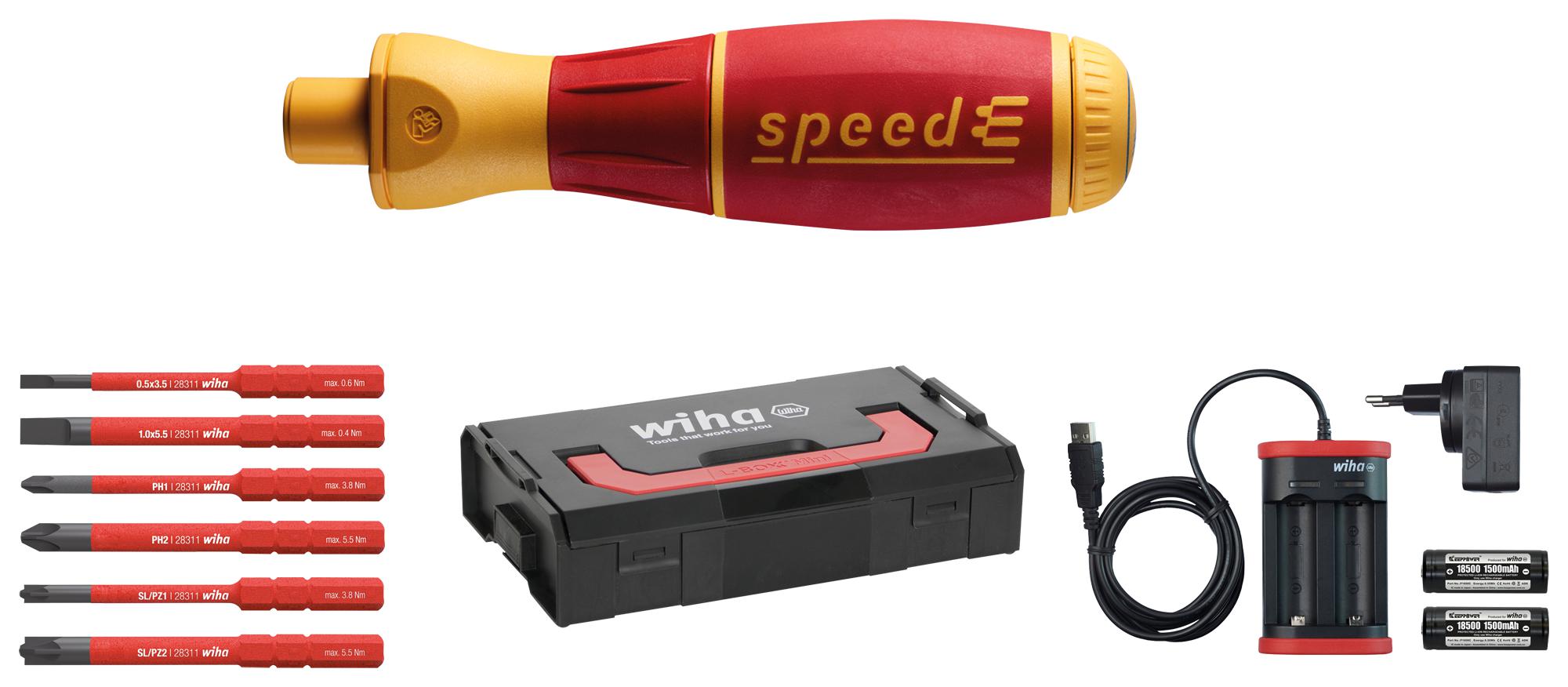 SPEEDE SET 1 UK CORDLESS SCREWDRIVER DRILL, UK, 10PC WIHA