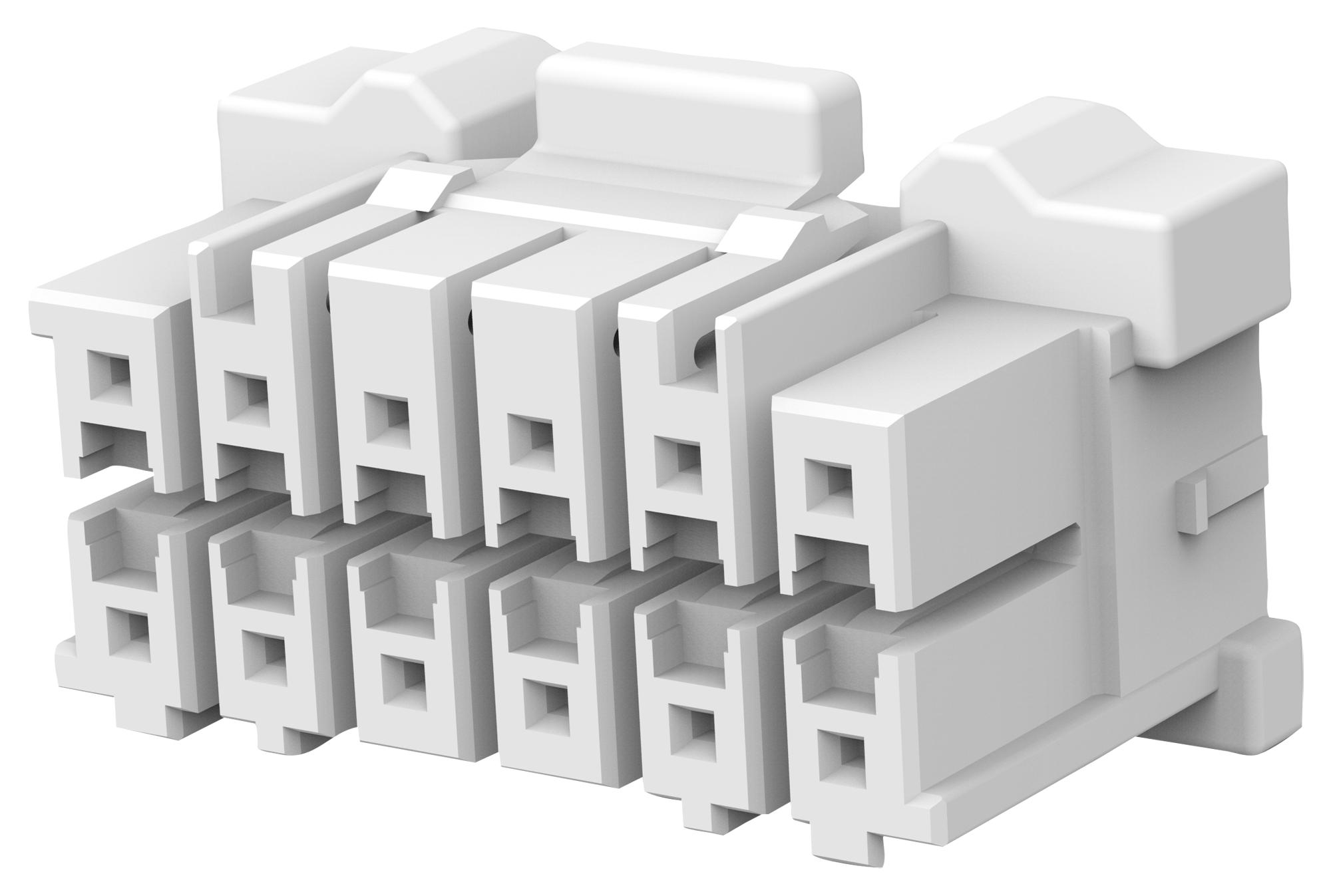1-1971905-6 CONN HOUSING, HEADER, 12POS, 2ROW, 3.3MM TE CONNECTIVITY