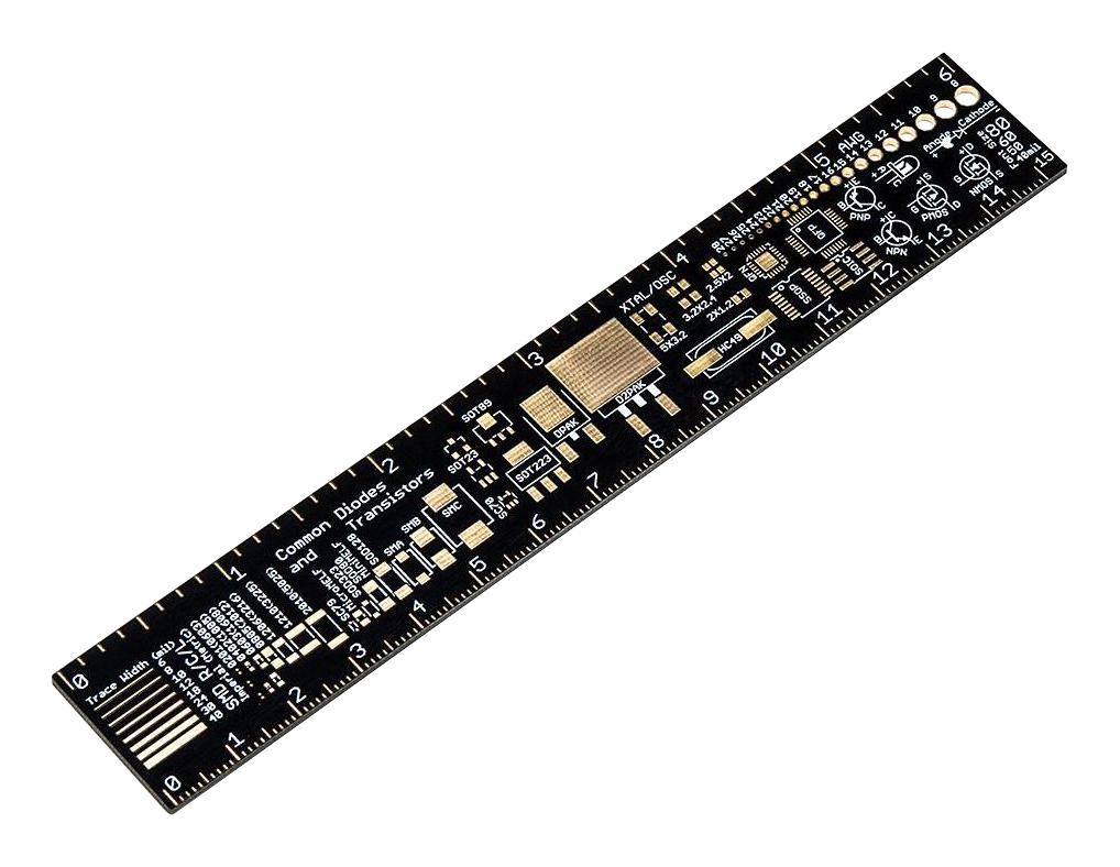 1554 PCB RULER, 153.98MM X 25.6MM ADAFRUIT