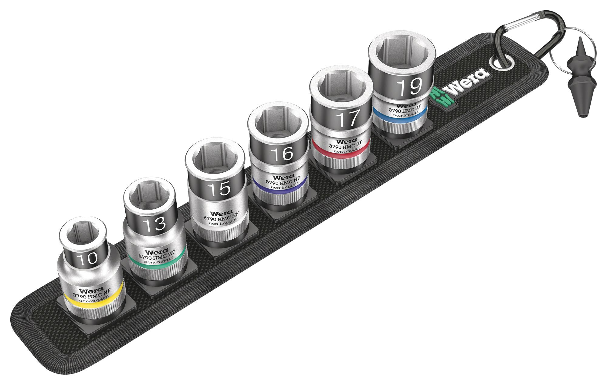 05003995001 HEX SOCKET SET W/BELT & STRIP, 7PC WERA