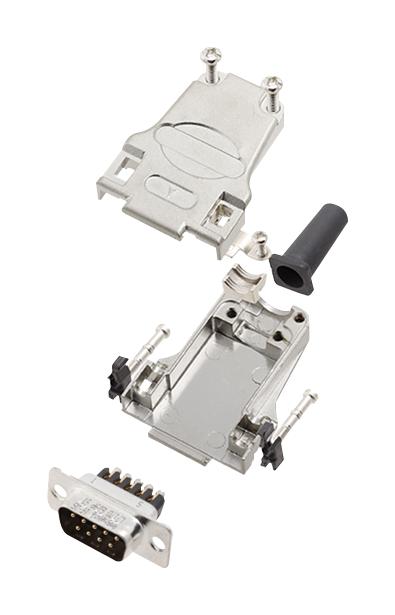 L17DTZF15-RG+L717DA15PST D SUB CONNECTOR, PLUG, 15POS, SCREW AMPHENOL ICC