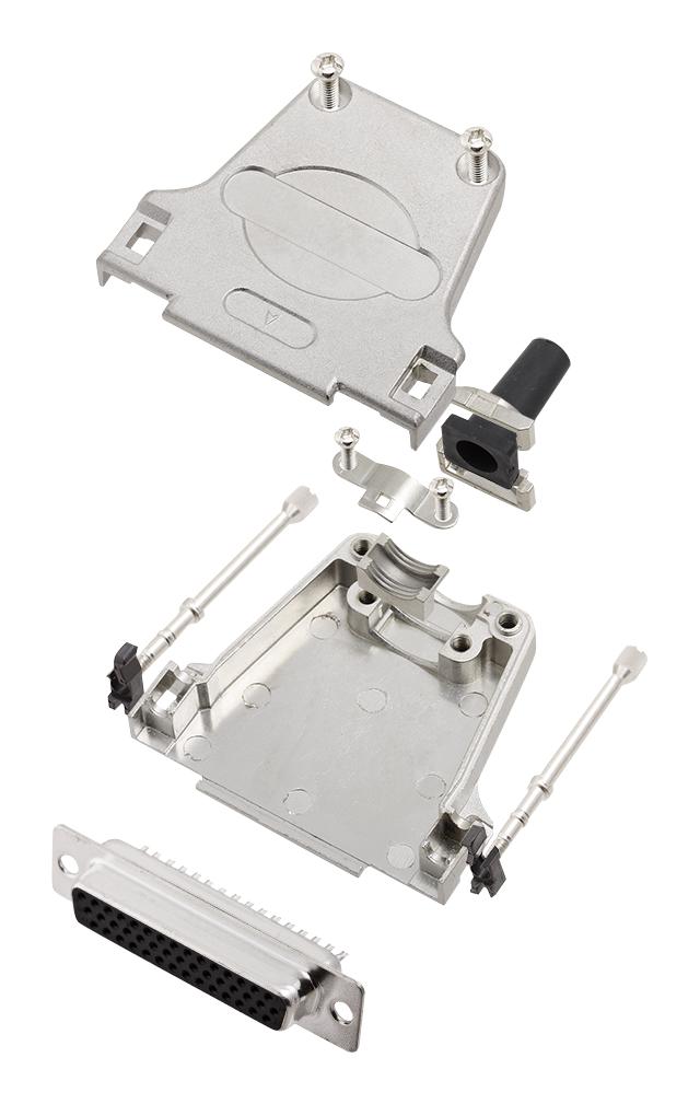 L17DTZF25-LJS-RG+L77HDB44S HD-D SUB CONNECTOR, RCPT, 44POS, SOLDER AMPHENOL ICC