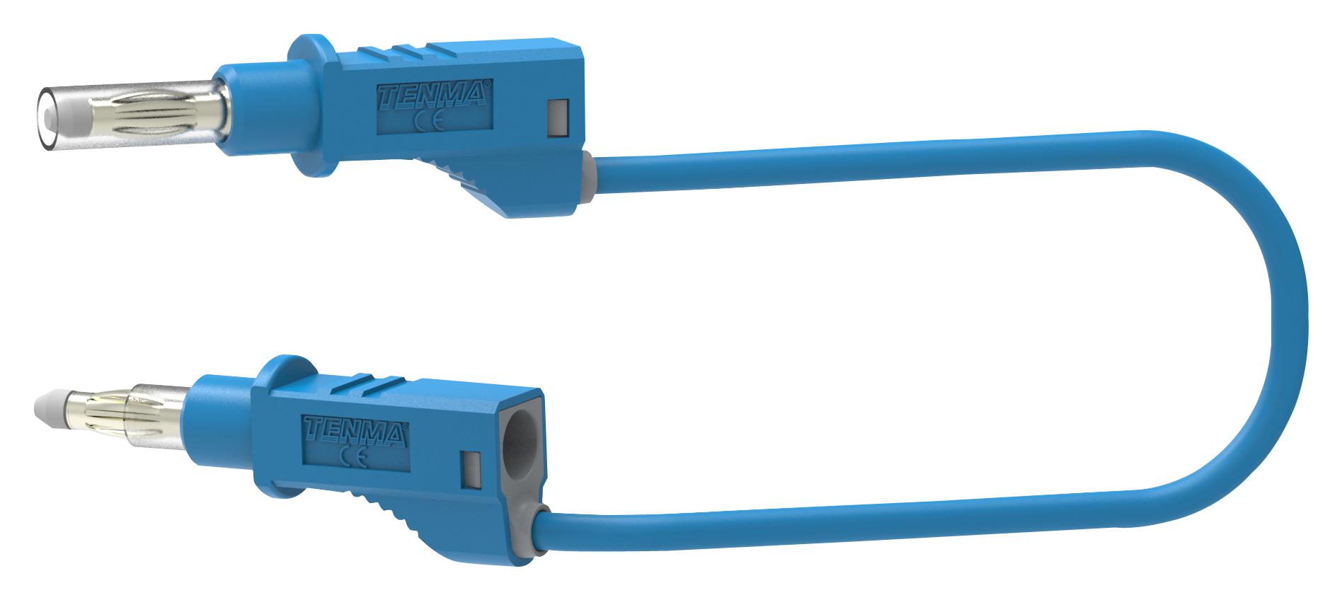 72-13942 TEST LEAD, 4MM STACKABLE BANANA PLUG, 1M TENMA