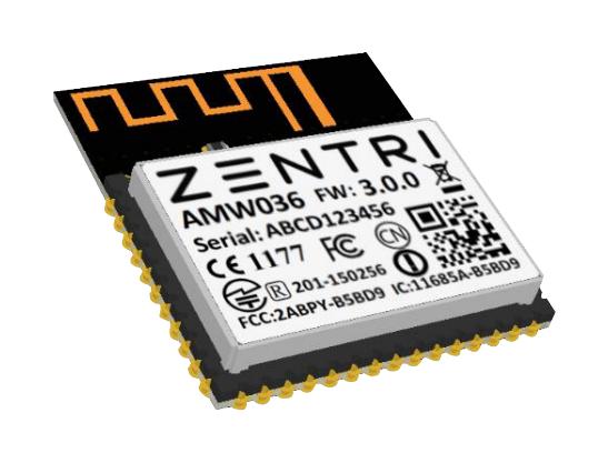 AMW136 WI-FI MODULE, I2C/SPI/UART/USB, 2.484GHZ SILICON LABS