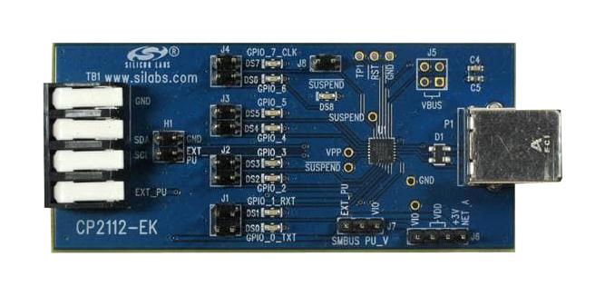 CP2112EK EVAL KIT, USB TO SMBUS MASTER BRIDGE SILICON LABS