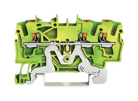 2202-1307 TERMINAL BLOCK, DINRAIL, 3WAYS, 12AWG WAGO