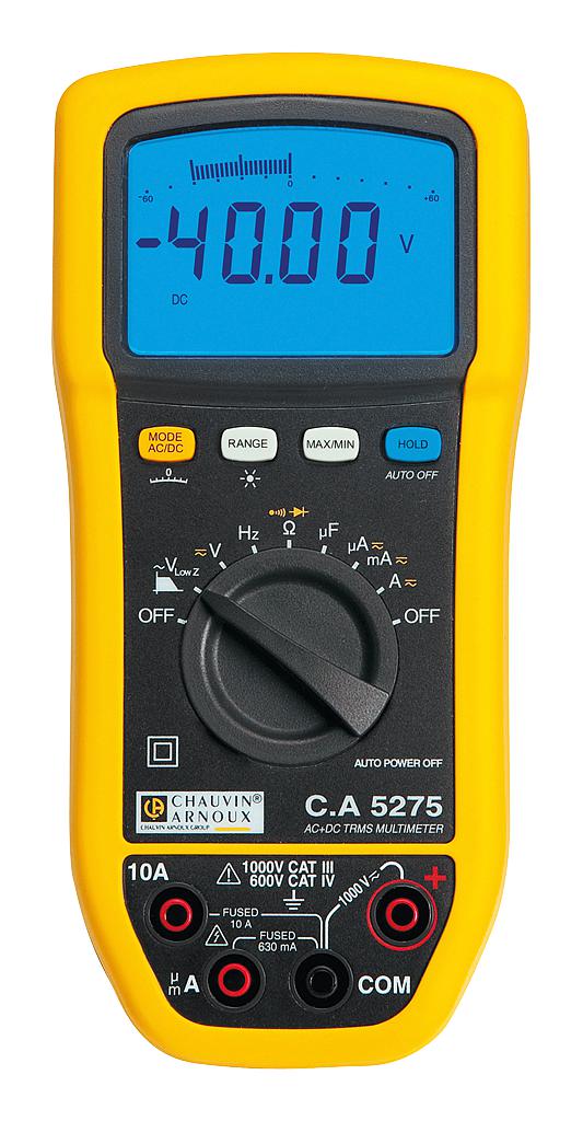 P01196775 DMM, TRUE RMS, 10A, 1KV, 3.75DIGIT CHAUVIN ARNOUX