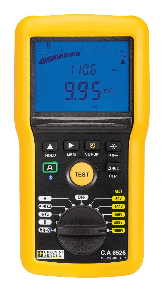 P01140826 INSULATION TESTER, 10KOHM TO 200GOHM CHAUVIN ARNOUX