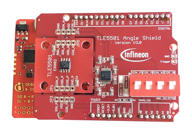 TLE5501EVALKITTOBO1 EVAL KIT, ANGLE SENSOR INFINEON