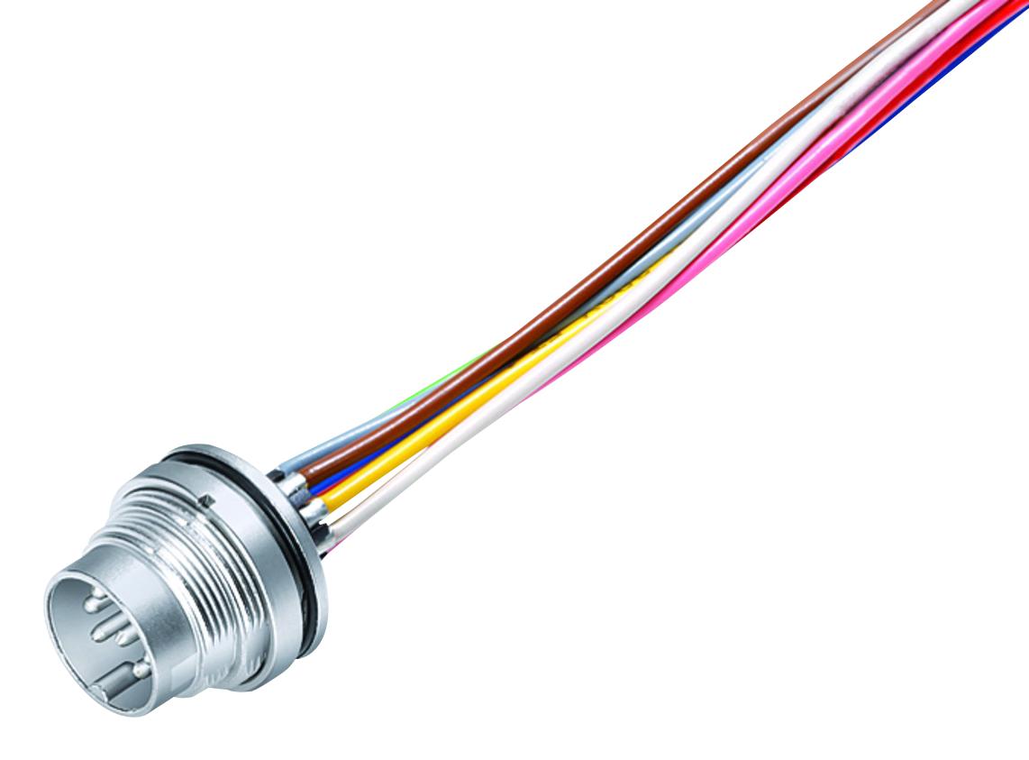 09-0173-782-08 CIRCULAR CONNECTOR, PLUG, 8POS, PANEL BINDER