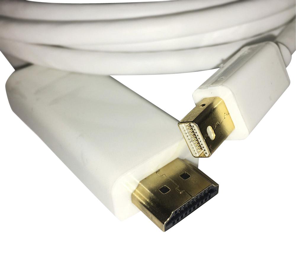 2414-2 CABLE, MINI DISPLAYPORT-HDMI PLUG, 2M VIDEK