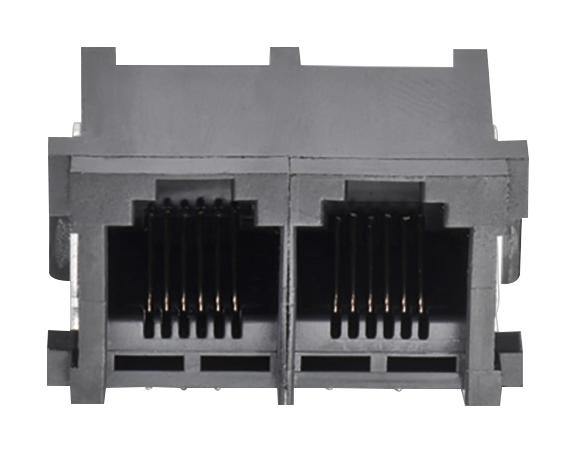 615012149421 MODULAR CONN, JACK, 6P6C, 3 PORT, TH WURTH ELEKTRONIK