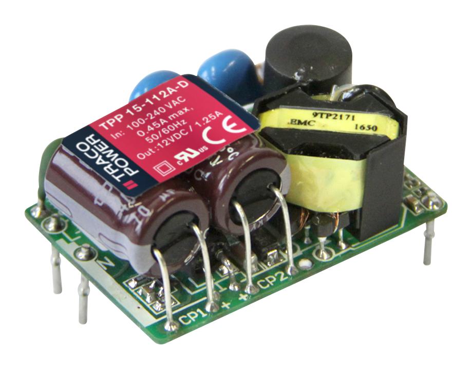 TPP 15-105A-D POWER SUPPLY, AC-DC, 5V, 3A TRACO POWER