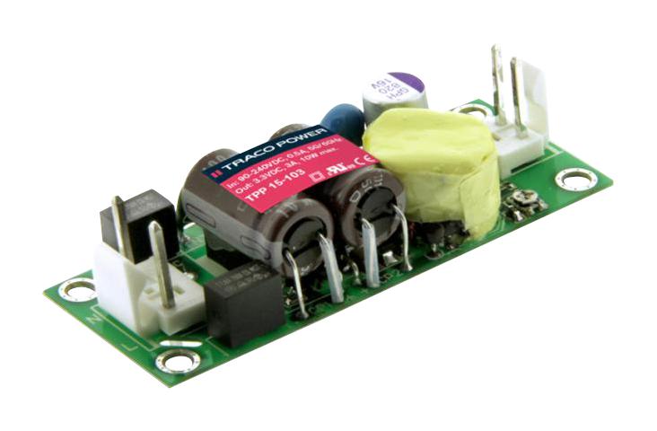 TPP 15-105A-J POWER SUPPLY, AC-DC, 5V, 3A TRACO POWER