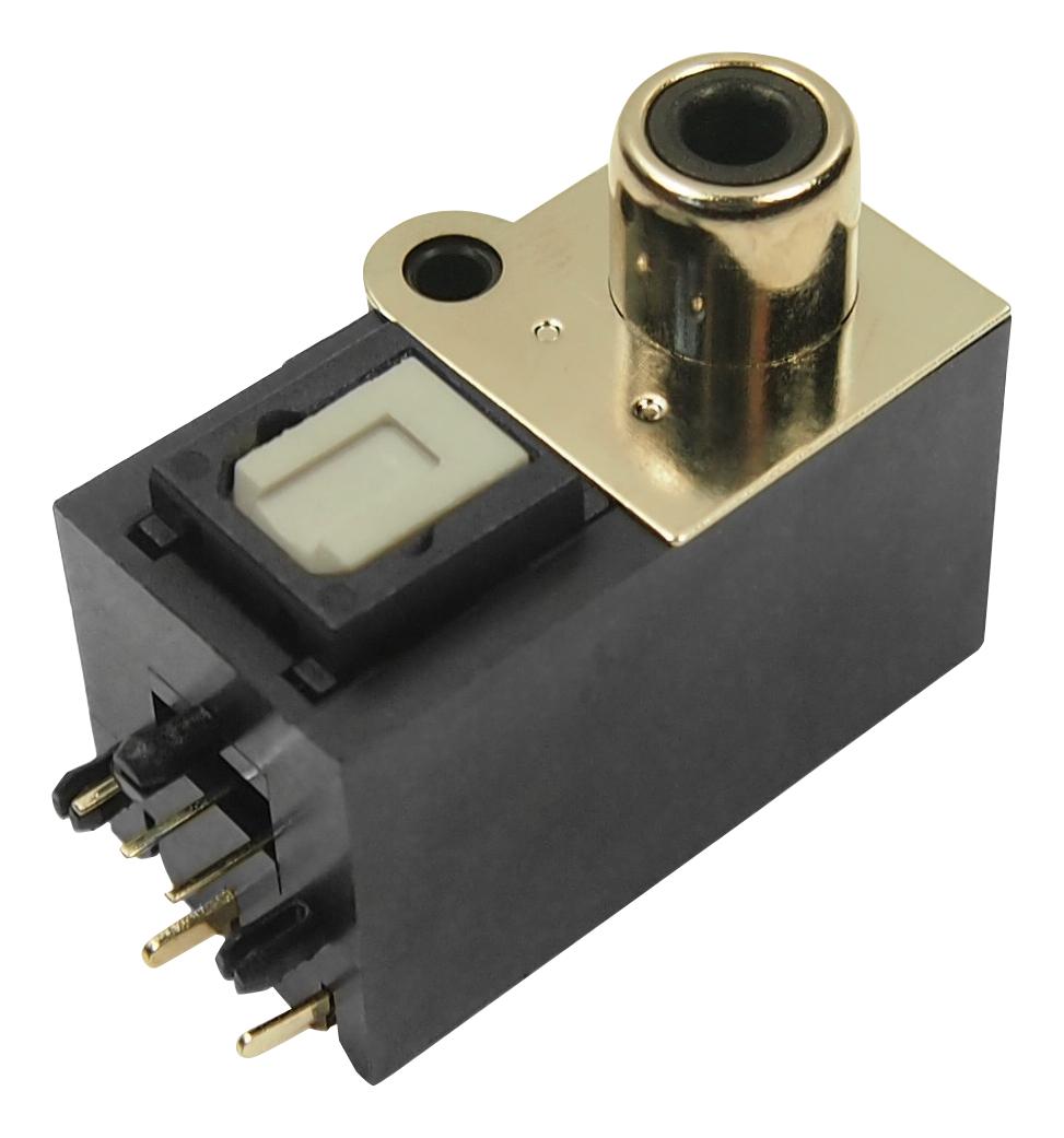 FCR684206T OPTICAL TX & RCA CONN, R/A JACK, PANEL CLIFF ELECTRONIC COMPONENTS