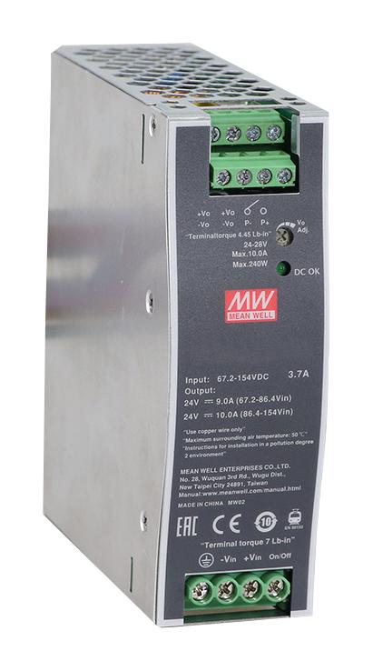 DDR-240B-48 DC-DC CONVERTER, 48V, 5A MEAN WELL