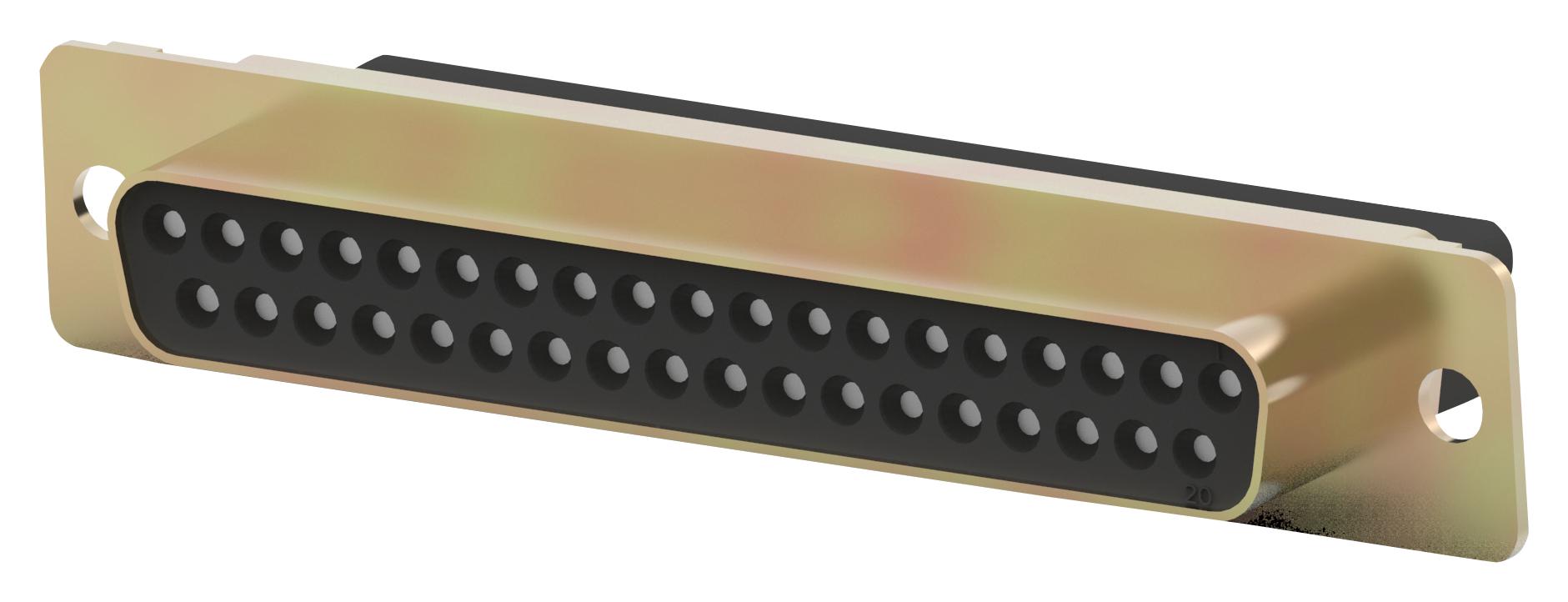 205209-7 D-SUB HOUSING, RCPT, 37POS, STEEL AMP - TE CONNECTIVITY