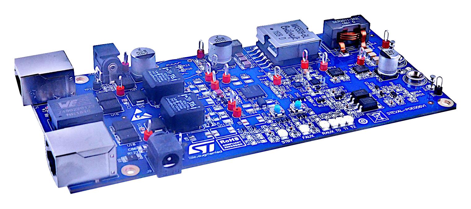 STEVAL-POE006V1 EVAL BOARD, POE-PD CONVERTER, 3V, 20A STMICROELECTRONICS
