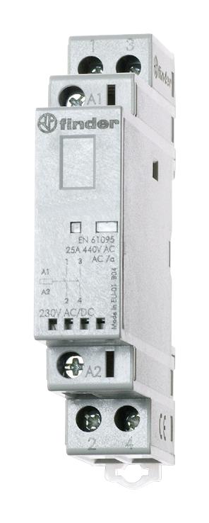 223202304420 CONTACTOR, DPST-NC, 230V, DIN RAIL/PANEL FINDER