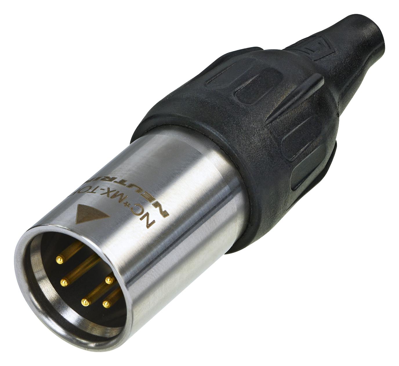 NC5MX-TOP CABLE CONNECTOR MALE 5POLE TOP NEUTRIK